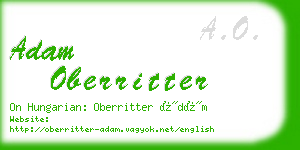 adam oberritter business card